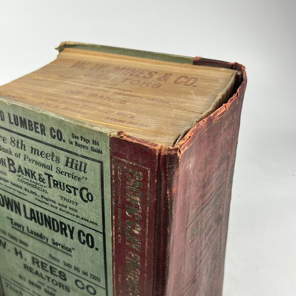 1928 Los Angeles CA City Directory POOR Ancestry Genealogy San Fernando Valley - Picture 11 of 12